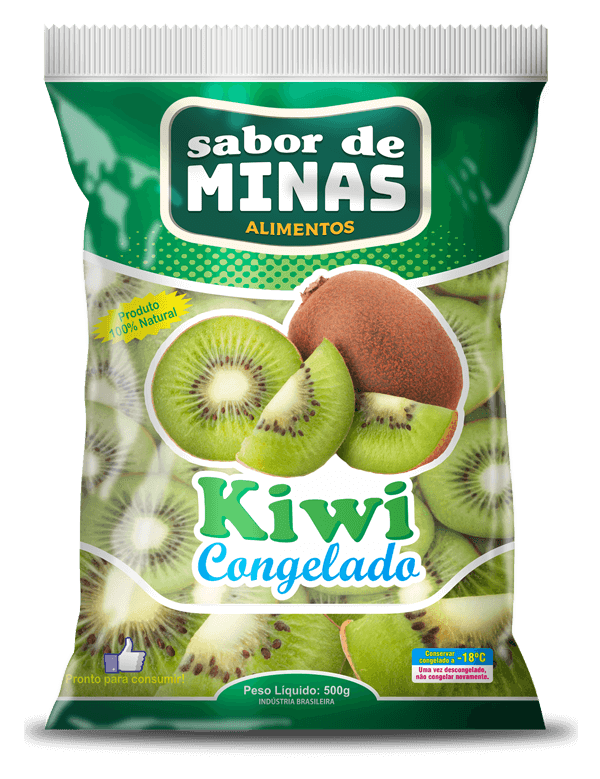 Kiwi Frutas Congeladas Sabor de Minas Alimentos